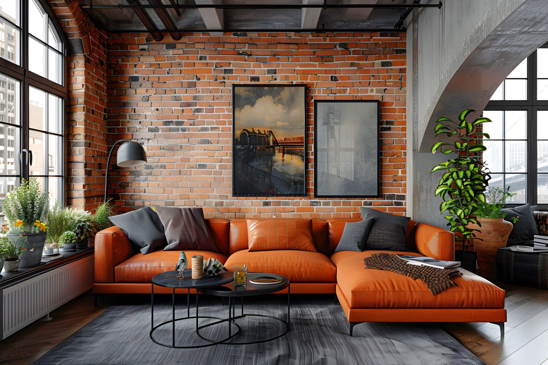 Industrial Interior Design Where Raw Materials Meet Modern Minimalism — and AI Innovation