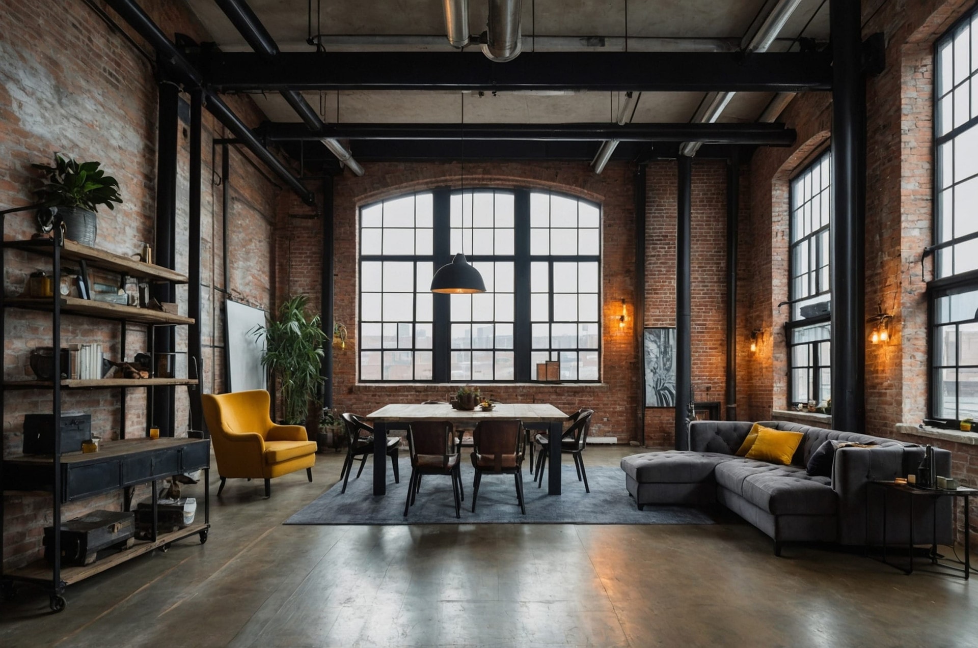 Industrial Interior Design: Where Raw Materials Meet Modern Minimalism — and AI Innovation